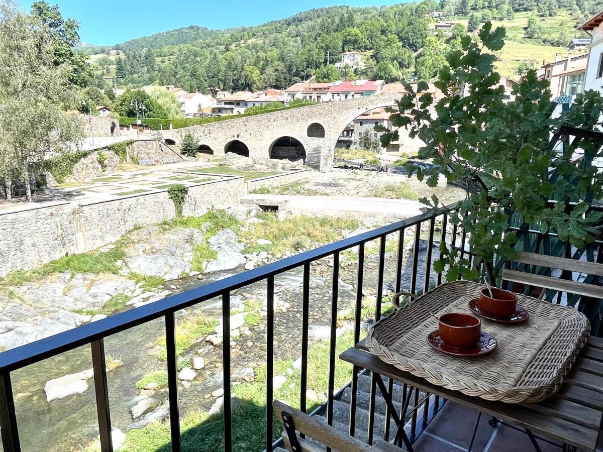 Apartamento Colgante Al Rio Con Vistas Al Puente Camprodon Buitenkant foto