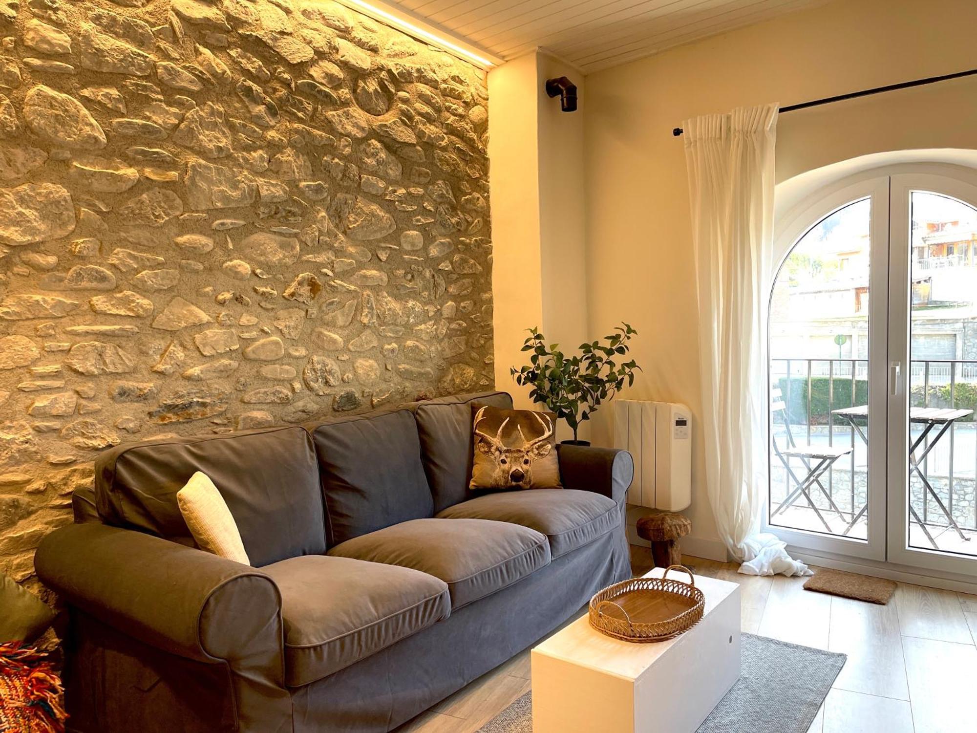 Apartamento Colgante Al Rio Con Vistas Al Puente Camprodon Buitenkant foto
